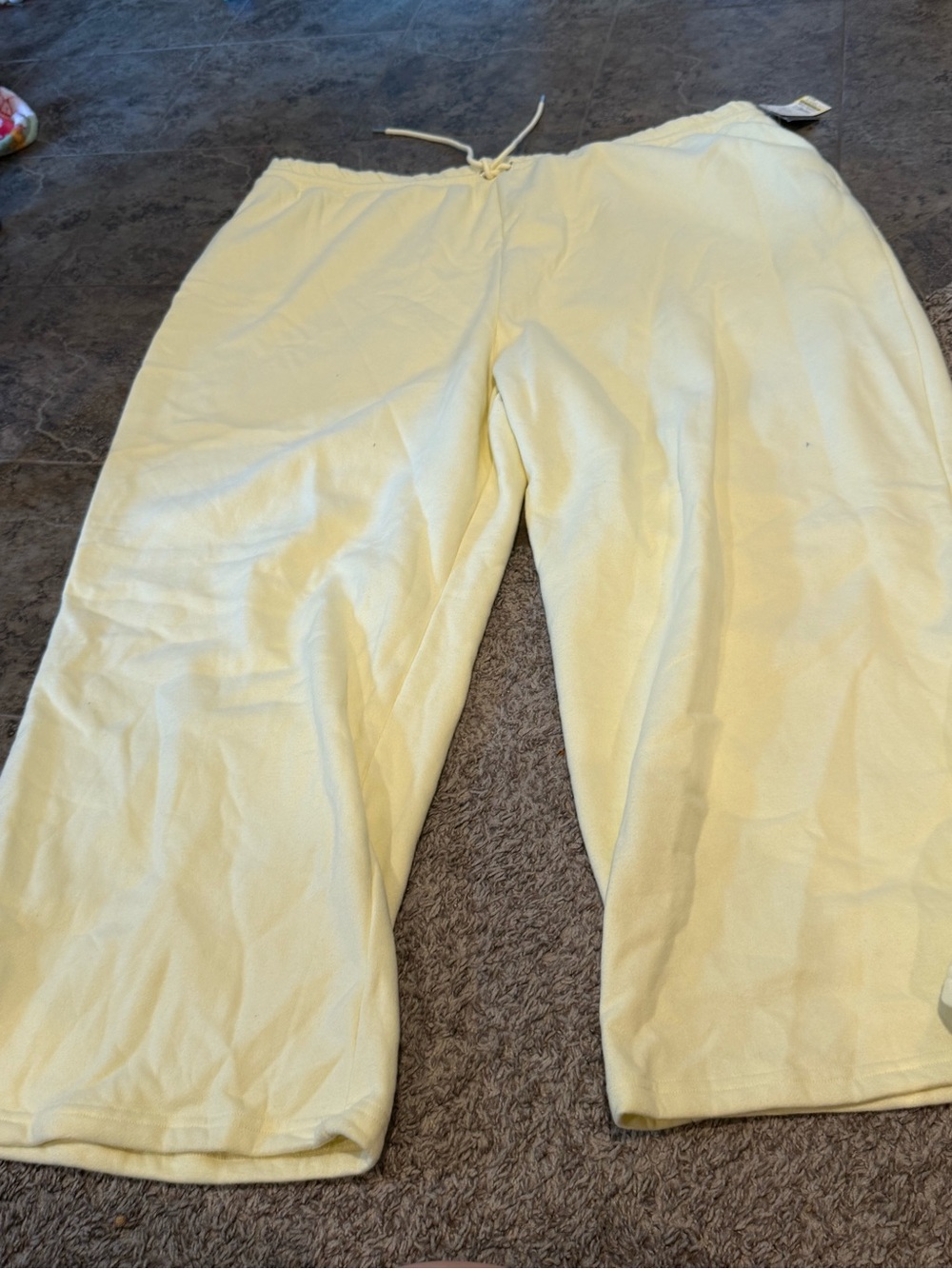 🐷Grayson Threads Light Yellow Drawstring Lounge Pants